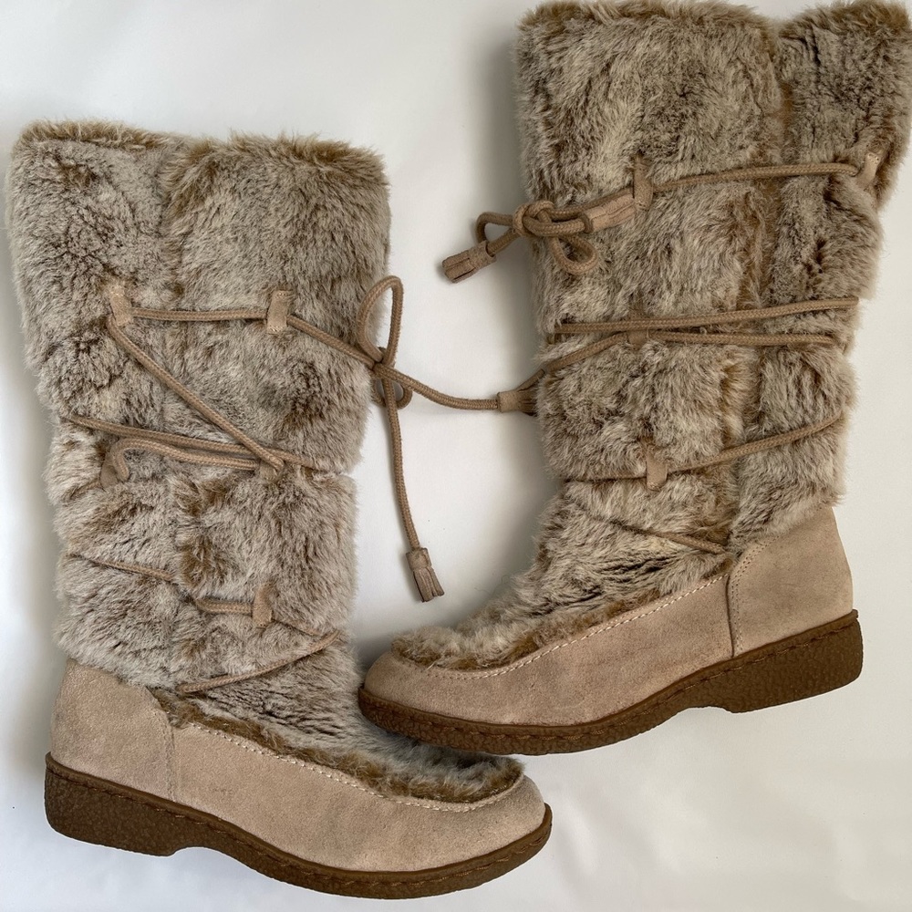 Sam Edelman Fur Boots extremely size 7 1/2